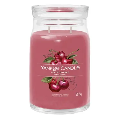 Aromatická svíčka Signature sklo velké Black Cherry Yankee Candle - 567 g