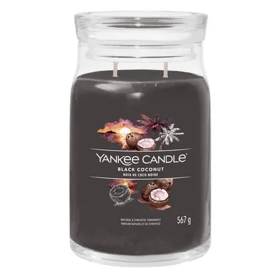 Aromatická svíčka Signature sklo velké Black Coconut Yankee Candle - 567 g