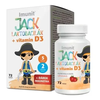 Imunit Jack Laktobacilák + vitamín D3 Simply You / Varianta: 72 tablet - 72 tablet