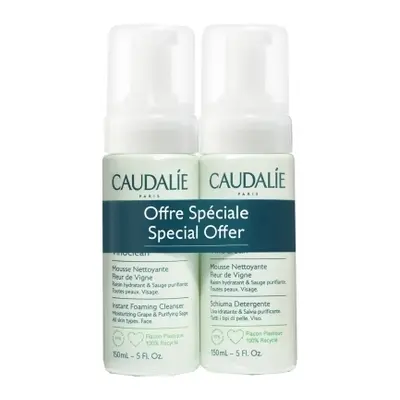 Sada čisticích pěn Vinoclean (Instant Foaming Cleanser Duo) Caudalie - 2 x 150 ml