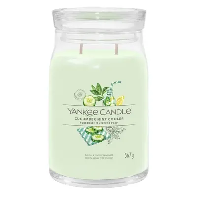 Aromatická svíčka Signature sklo velké Cucumber Mint Cooler Yankee Candle - 567 g