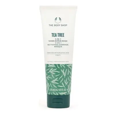 Čisticí exfoliační maska Tea Tree (3 in 1 Wash, Scrub, Mask) The Body Shop - 125 ml