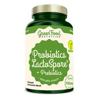 Nutrition Probiotika LactoSpore® + Prebiotics GreenFood - 60 kapslí