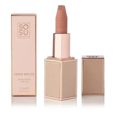 Saténová lesklá rtěnka (Satin Lipstick) 3,2 g / Odstín: Sugercane SOSU Cosmetics / Odstín: Suger