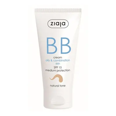 BB krém pro mastnou, smíšenou pleť tón přirozený SPF15 Ziaja - 50 ml