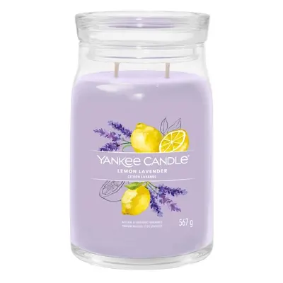 Aromatická svíčka Signature sklo velké Lemon Lavender Yankee Candle - 567 g