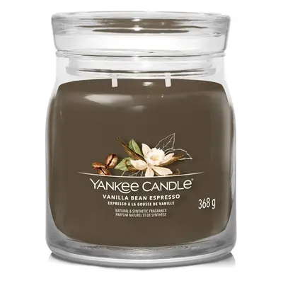 Aromatická svíčka Signature sklo střední Vanilla Bean Espresso Yankee Candle - 368 g