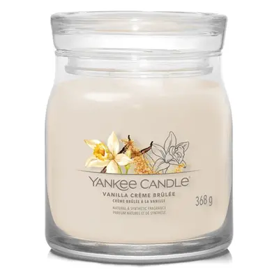 Aromatická svíčka Signature sklo střední Vanilla Creme Brulée Yankee Candle - 368 g