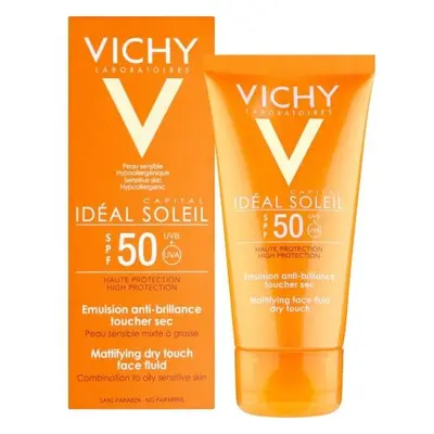 Ochranný matující fluid na obličej SPF 50 Capital Soleil (Mattifying Face Fluid) Vichy - 50 ml