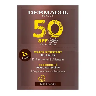 Voděodolné opalovací mléko SPF 50 (Water Resistant Sun Milk) Dermacol - 2 x 15 ml