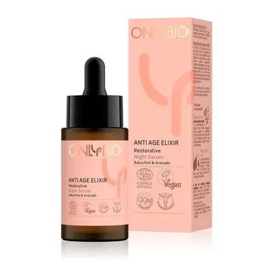 Obnovující noční pleťové sérum s avokádem (Anti Age Elixir) OnlyBio - 30 ml