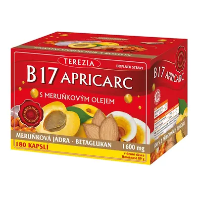 B17 Apricarc s meruňkovým olejem Terezia Company - 180 kapslí