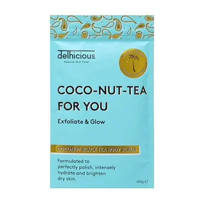 Tělový peeling Coco-Nut-Tea For You (Coconut Black Tea Body Scrub) Delhicious - 100 g