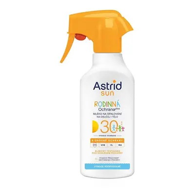 Rodinné mléko ve spreji na opalování sprej SPF 30 Sun Astrid - 270 ml