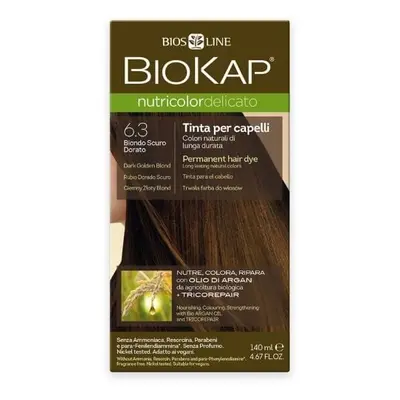 Nutricolor Delicato / Barva na vlasy 6.30 Blond zlatá tmavá Biokap - 140 ml