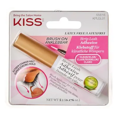 Lepidlo na řasy transparentní Strip Lash Adhesive Clear KISS - 5 g