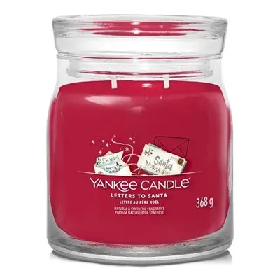 Aromatická svíčka Signature sklo střední Letters to Santa Yankee Candle - 368 g