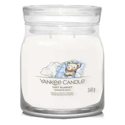 Aromatická svíčka Signature sklo střední Soft Blanket Yankee Candle - 368 g