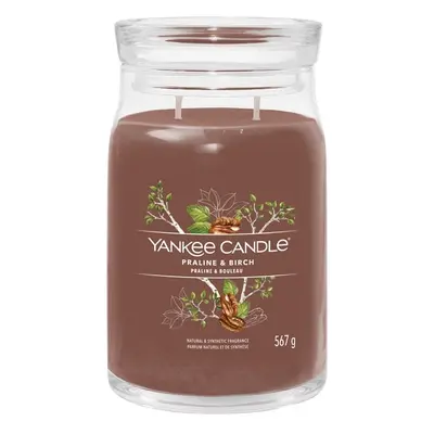 Aromatická svíčka Signature sklo velké Praline & Birch Yankee Candle - 567 g