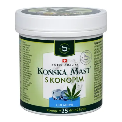 Koňská mast chladivá s konopím Herbamedicus - 250 ml