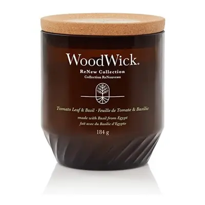 Vonná svíčka ReNew sklo střední Tomato Leaf & Basil WoodWick - 168 g