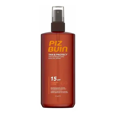 Olej urychlující proces opalování ve spreji SPF 15 Tan & Protect (Sun Oil Spray) Piz Buin - 150 