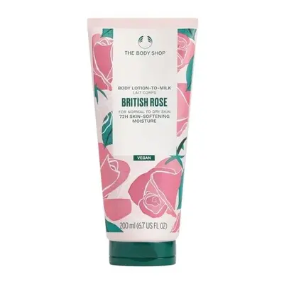 Tělové mléko pro normální až suchou pokožku British Rose (Body Lotion) The Body Shop - 200 ml