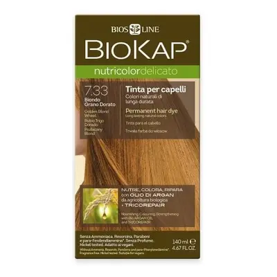 Nutricolor Delicato / Barva na vlasy 7.33 Blond Zlatá pšenice Biokap - 140 ml