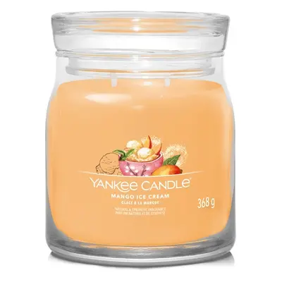 Aromatická svíčka Signature sklo střední Mango Ice Cream Yankee Candle - 368 g