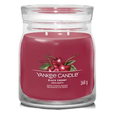 Aromatická svíčka Signature sklo střední Black Cherry Yankee Candle - 368 g