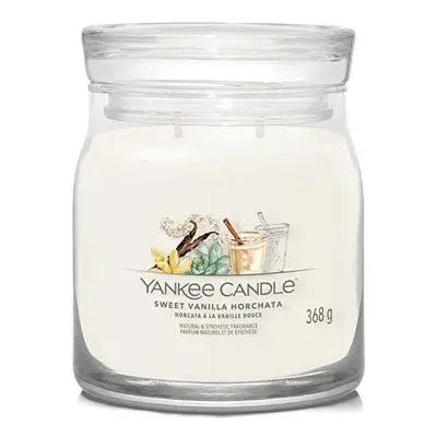 Aromatická svíčka Signature sklo střední Sweet Vanilla Horchata Yankee Candle - 368 g