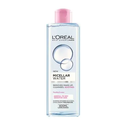 Micelární voda pro normální a suchou citlivou pleť 3v1 (Micellar Water) L´Oréal Paris - 400 ml