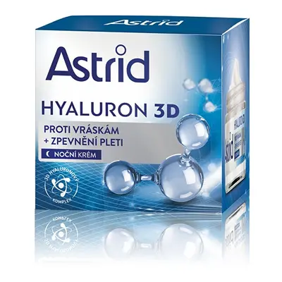 Zpevňující noční krém proti vráskám Hyaluron 3D Astrid - 50 ml