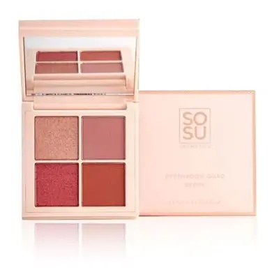 Paletka očních stínů Berry (Eyeshadow Quad) SOSU Cosmetics - 4,8 g