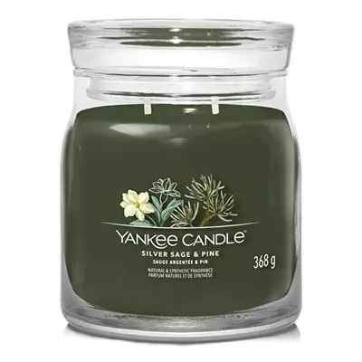 Aromatická svíčka Signature sklo střední Silver Sage & Pine Yankee Candle - 368 g