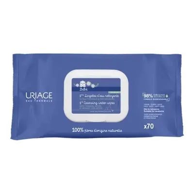 Čisticí ubrousky Bébé (1st Cleansing Water Wipes) Uriage - 70 ks