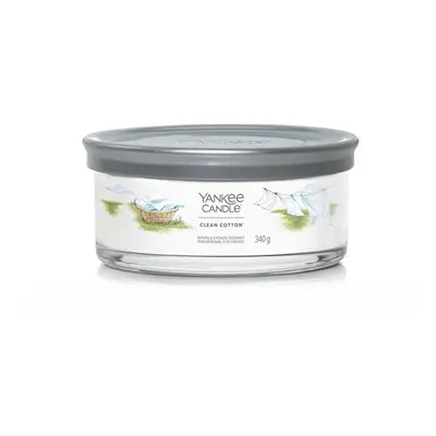 Aromatická svíčka Signature tumbler střední Clean Cotton Yankee Candle - 340 g