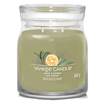 Aromatická svíčka Signature sklo střední Sage & Citrus Yankee Candle - 368 g