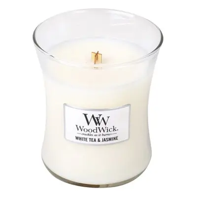 Vonná svíčka váza White Tea & Jasmine WoodWick - 275 g