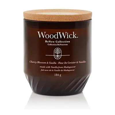 Vonná svíčka ReNew sklo střední Cherry Blossom & Vanilla WoodWick - 184 g