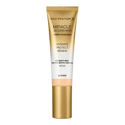 Pečující make-up pro přirozený vzhled pleti Miracle Touch Second Skin SPF 20 (Hybrid Foundation)