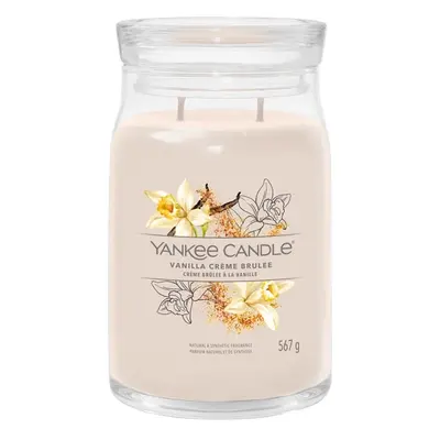 Aromatická svíčka Signature sklo velké Vanilla Creme Brulée Yankee Candle - 567 g