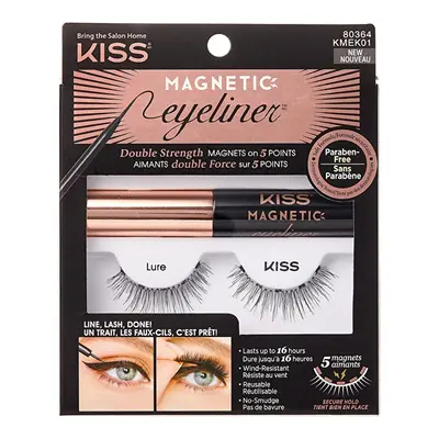 Magnetické umělé řasy s očními linkami (Magnetic Eyeliner & Lash Kit) KISS / Varianta: 01 Lure