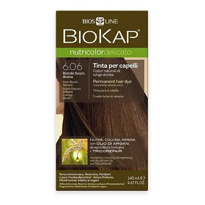 Nutricolor Delicato / Barva na vlasy 6.06 Blond tmavá Havana Biokap - 140 ml