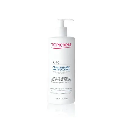 Tělový krém na hrubou a suchou pokožku UR10 (Anti Roughness Smoothing Cream) Topicrem - 500 ml