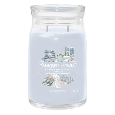 Aromatická svíčka Signature sklo velké A Calm & Quiet Place Yankee Candle - 567 g