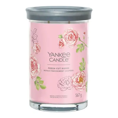 Aromatická svíčka Signature tumbler velký Fresh Cut Roses Yankee Candle - 567 g