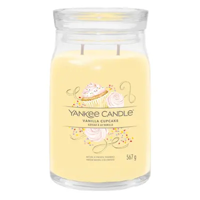 Aromatická svíčka Signature sklo velké Vanilla Cupcake Yankee Candle - 567 g