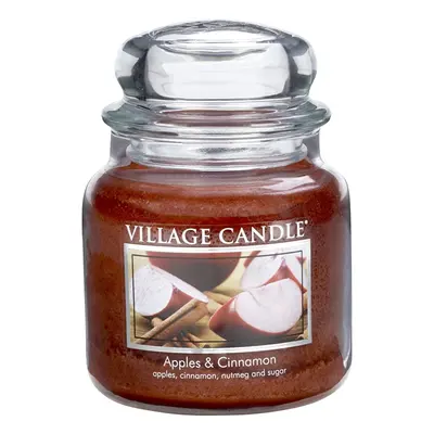 Vonná svíčka ve skle Jablko a skořice (Apple Cinnamon) Village Candle - 397 g