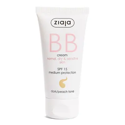 BB krém pro normální, suchou a citlivou pleť SPF 15 Dark/Peach Tone (BB Cream) Ziaja - 50 ml